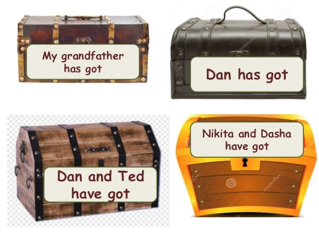 My grandfather has got Dan has got Dan and Ted have got