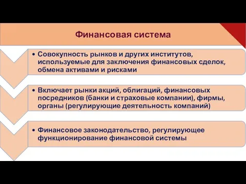 Финансовая система