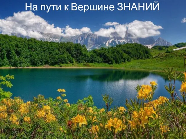 На пути к Вершине ЗНАНИЙ