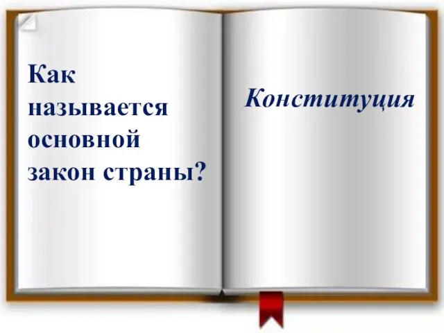 Как называется основной закон страны? Конституция