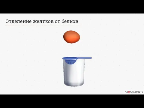 Отделение желтков от белков