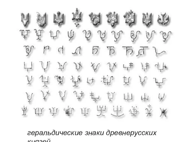 геральдические знаки древнерусских князей
