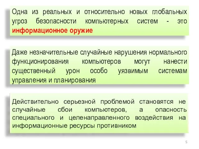 Одна из реальных и относительно новых глобальных угроз безопасности компьютерных систем -