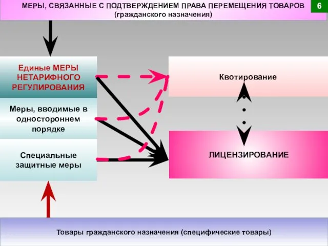 Единые МЕРЫ НЕТАРИФНОГО РЕГУЛИРОВАНИЯ МЕРЫ, СВЯЗАННЫЕ С ПОДТВЕРЖДЕНИЕМ ПРАВА ПЕРЕМЕЩЕНИЯ ТОВАРОВ (гражданского