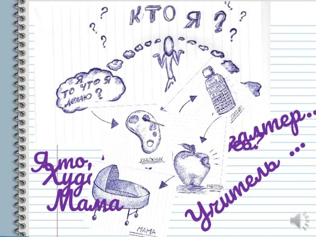 КТО Я? Я то, чем занимаюсь? Художник… Бухгалтер… Учитель … Мама …