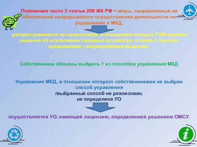 Положения части 3 статьи 200 ЖК РФ = меры, направленные на обеспечение