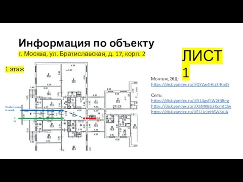 Информация по объекту г. Москва, ул. Братиславская, д. 17, корп. 2 БАО