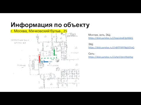 Информация по объекту г. Москва, Мячковский бульв., 25 ЭЩ БАО СЕТЬ 5