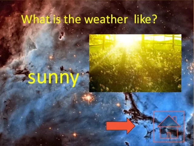 What is the weather like? sunny