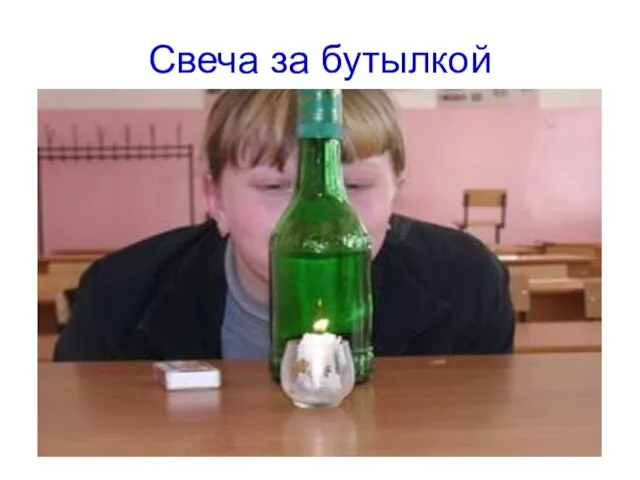 Свеча за бутылкой