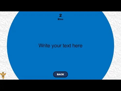 Write your text here 2 Blue BACK