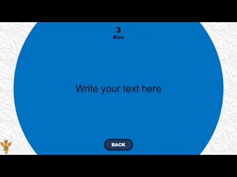 Write your text here 3 Blue BACK