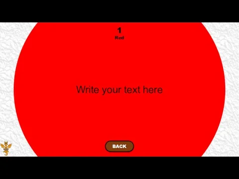 Write your text here 1 Red BACK