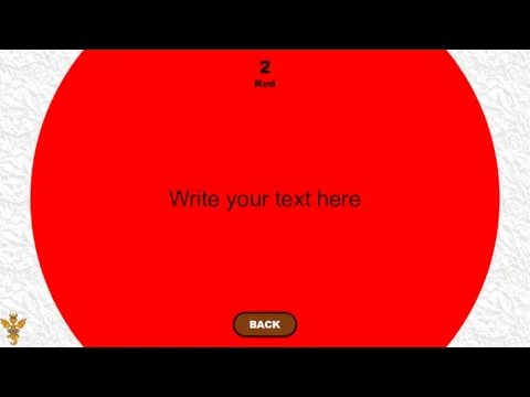 Write your text here 2 Red BACK
