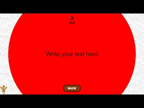 Write your text here 3 Red BACK