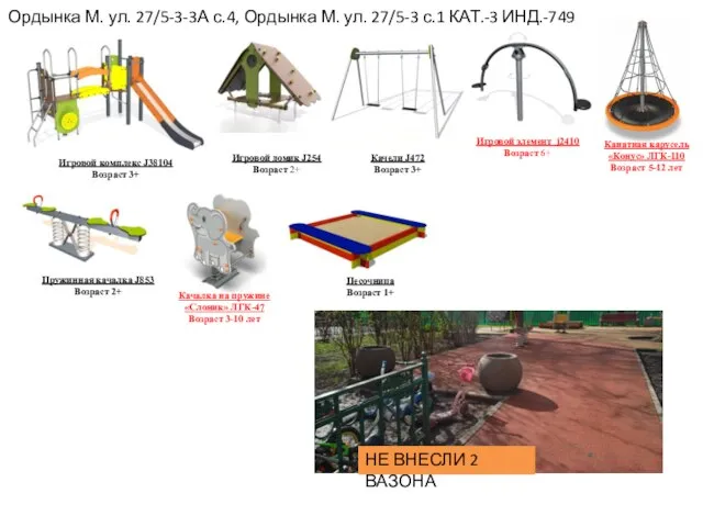 Ордынка М. ул. 27/5-3-3А с.4, Ордынка М. ул. 27/5-3 с.1 КАТ.-3 ИНД.-749