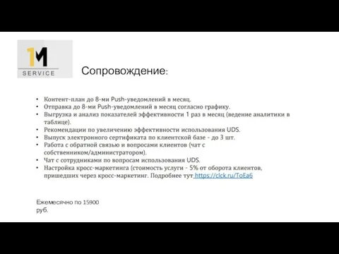 Ежемесячно по 15900 руб. Сопровождение: