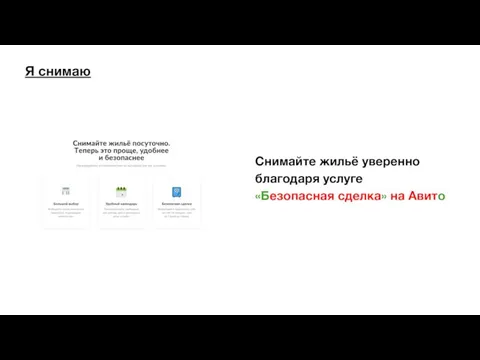 Снимайте жильё уверенно благодаря услуге «Безопасная сделка» на Авито Я снимаю