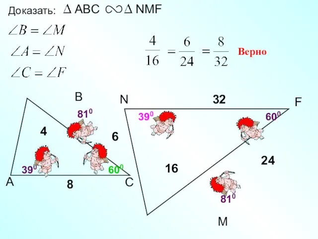 N 32 М Доказать: Верно 6 4 8 16 24 F 810