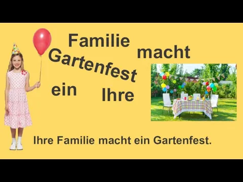 Familie Gartenfest Ihre macht ein Ihre Familie macht ein Gartenfest.