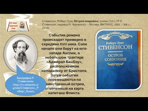 Стивенсон, Роберт Луис Остров сокровищ: роман: [12+] / Р.Л. Стивенсон; перевод Н.