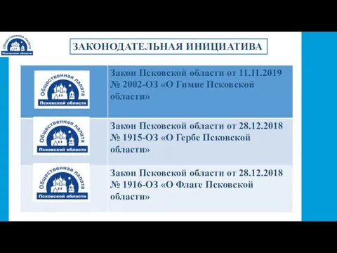 ЗАКОНОДАТЕЛЬНАЯ ИНИЦИАТИВА