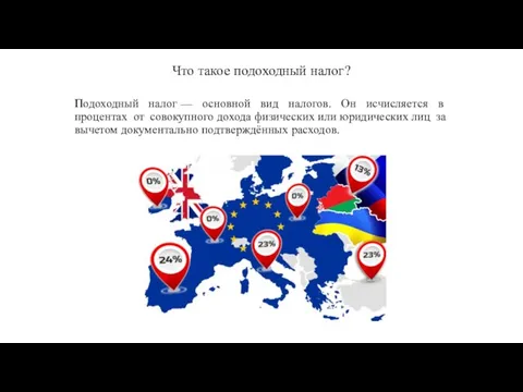 Что такое подоходный налог? Подоходный налог — основной вид налогов. Он исчисляется