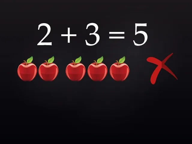 2 + 3 = 5