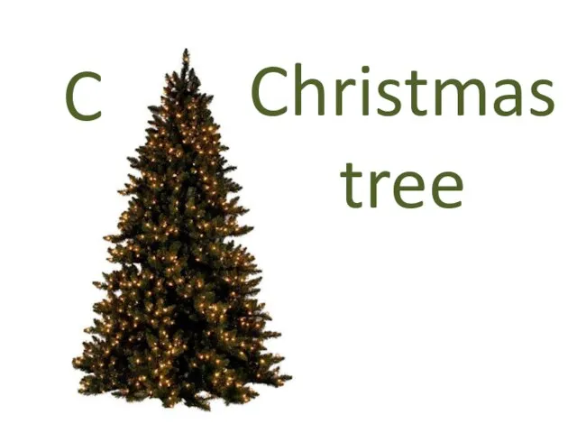 C Christmas tree