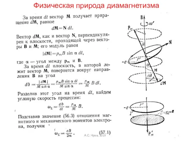 Физическая природа диамагнетизма А.С. Чуев, 2019