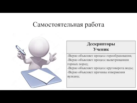 Самостоятельная работа