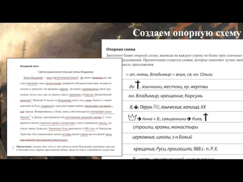 Создаем опорную схему