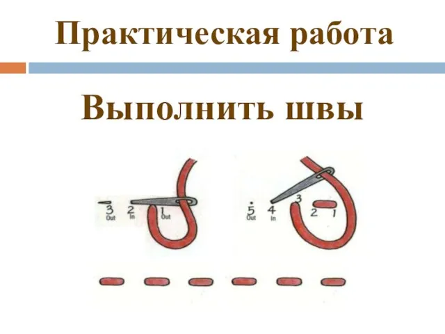 Практическая работа Выполнить швы