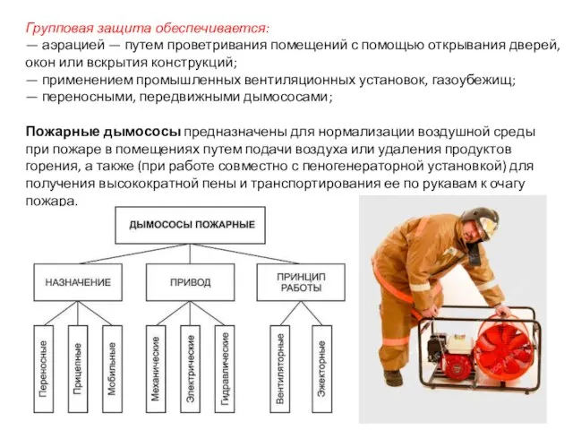 Групповая защита обеспечивается: — аэрацией — путем проветривания помещений с помощью открывания