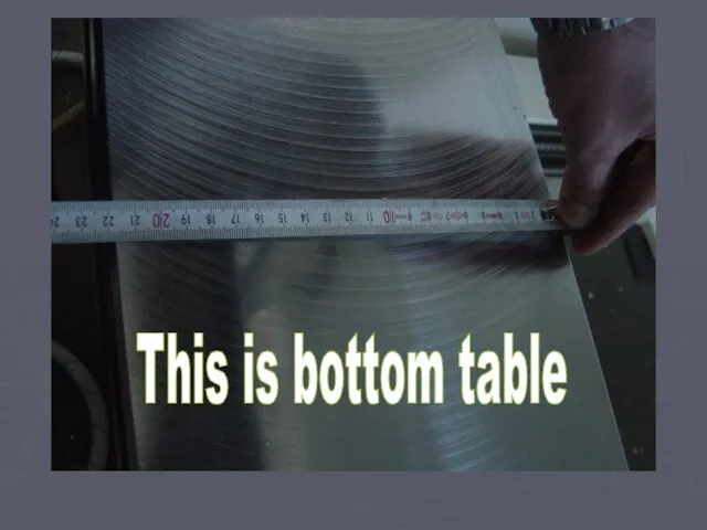 This is bottom table