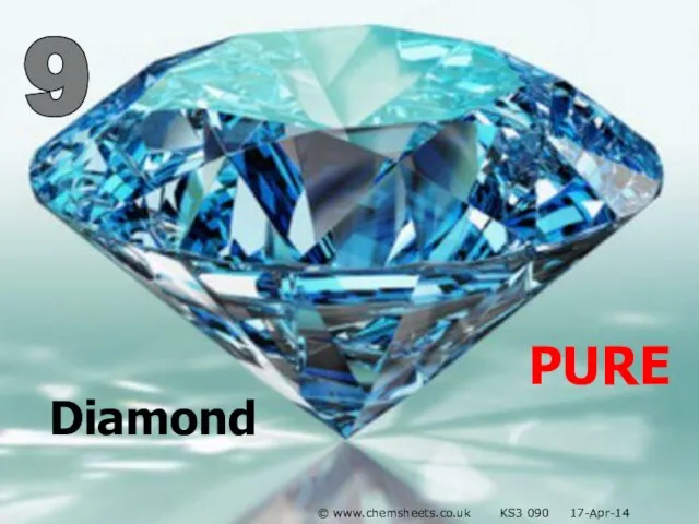 9 Diamond PURE © www.chemsheets.co.uk KS3 090 17-Apr-14