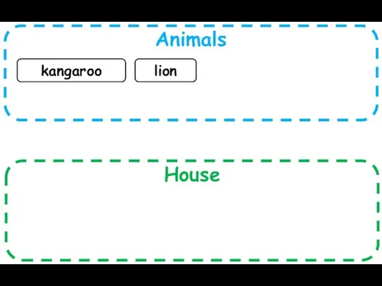 Animals House kangaroo lion