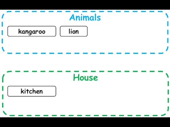 Animals House kangaroo lion kitchen