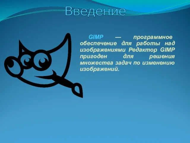 GIMP — программное обеспечение для работы над изображениями Редактор GIMP пригоден для