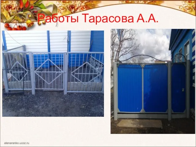 Работы Тарасова А.А.