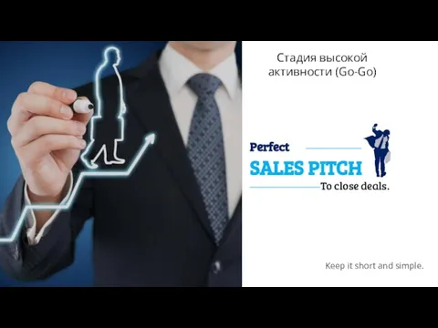 SALES PITCH Keep it short and simple. Perfect To close deals. Стадия высокой активности (Go-Go)