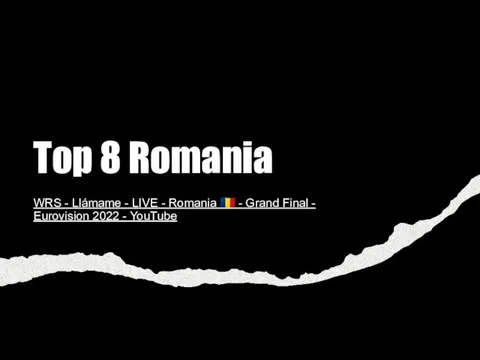 Top 8 Romania WRS - Llámame - LIVE - Romania ?? -