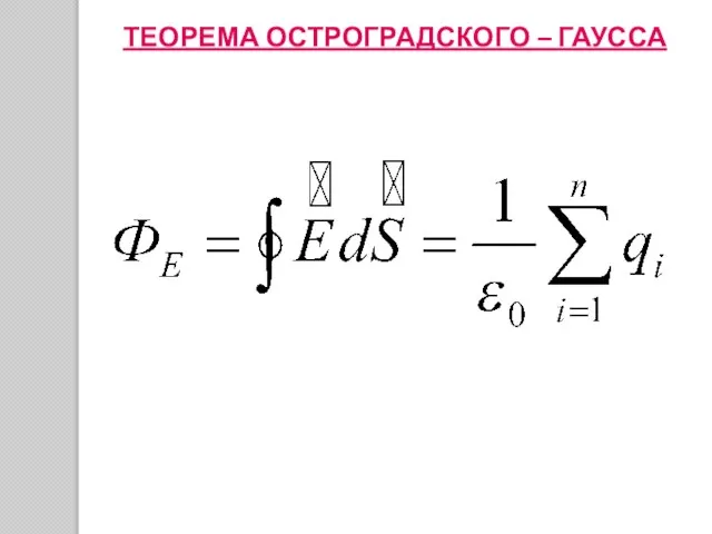 ТЕОРЕМА ОСТРОГРАДСКОГО – ГАУССА