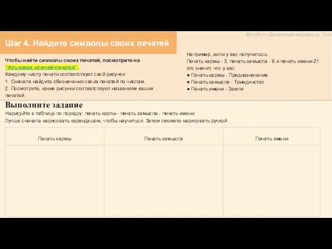 Шаг 4. Найдите символы своих печатей Чтобы найти символы своих печатей, посмотрите