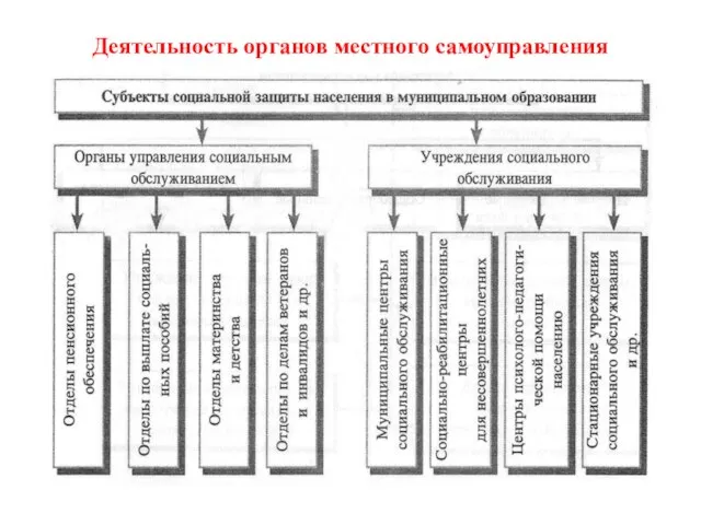 Деятельность органов местного самоуправления