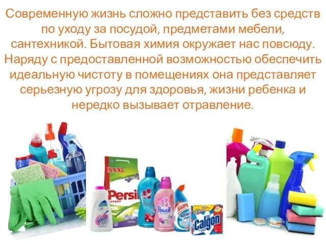 Современную жизнь сложно представить без средств по уходу за посудой, предметами мебели,