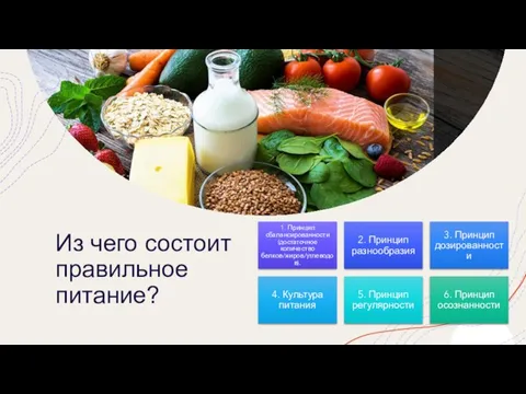 Из чего состоит правильное питание?