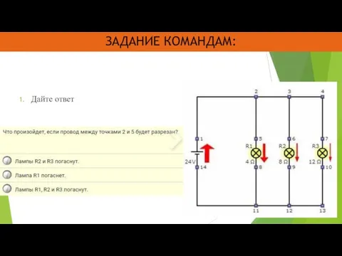 ЗАДАНИЕ КОМАНДАМ: Дайте ответ