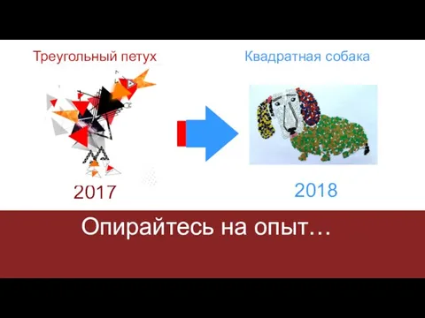 2017 2018 Треугольный петух Квадратная собака Опирайтесь на опыт…