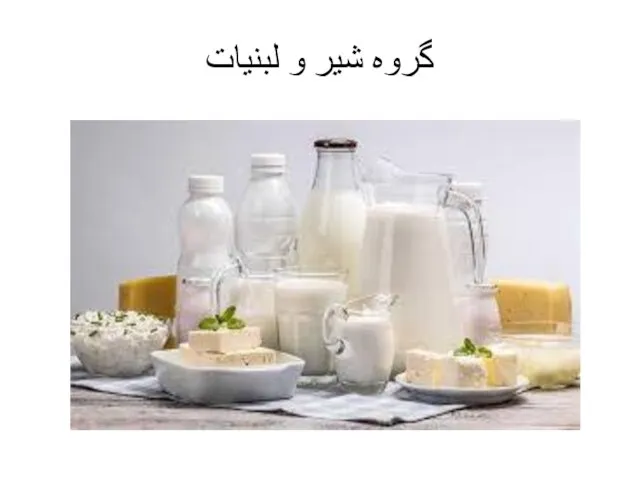 گروه شیر و لبنیات